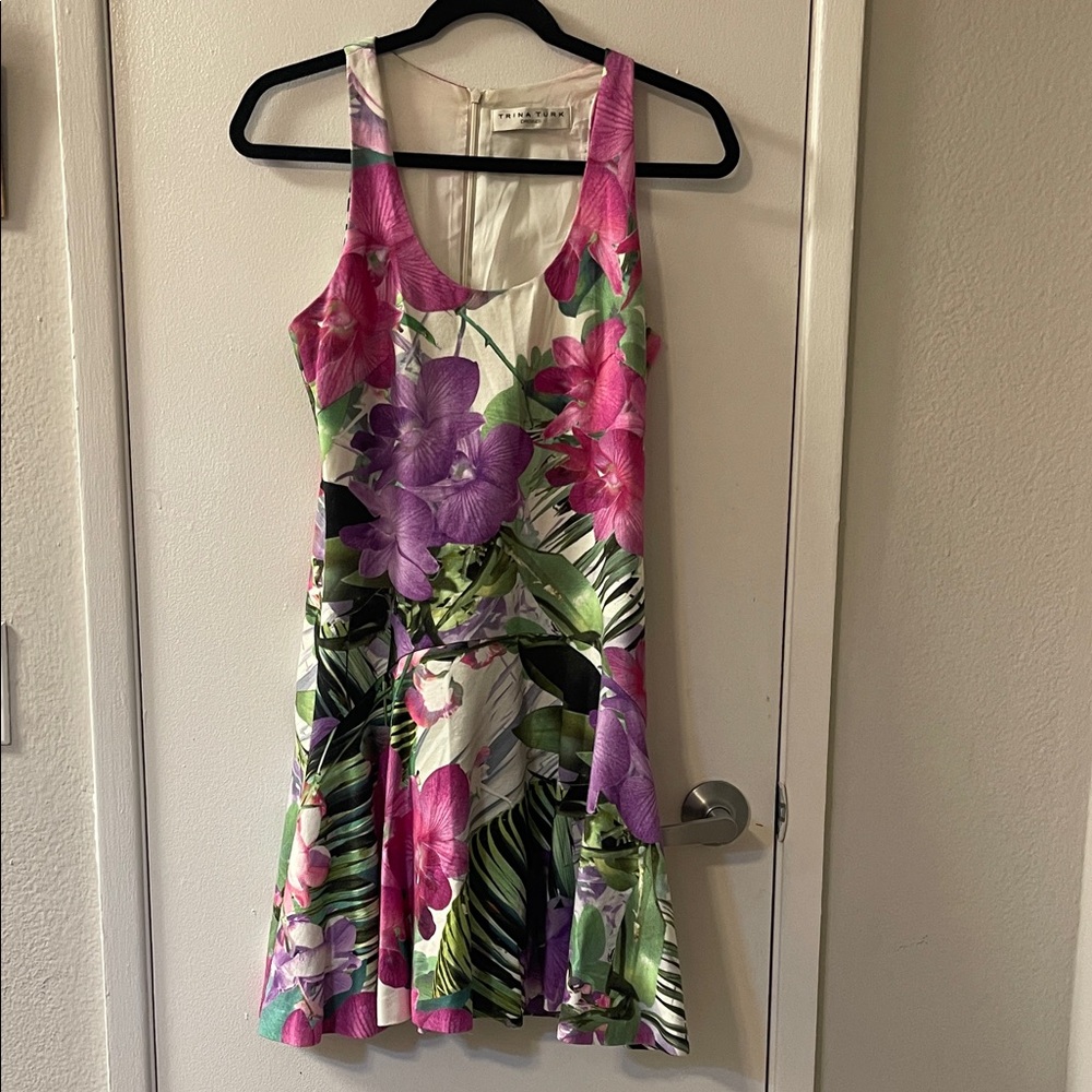 Trina Turk Pink and Purple Dress